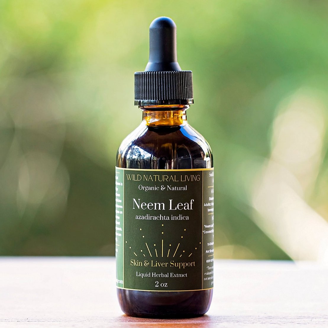 Neem Leaf Tincture Skin & Liver Support Herbal Organic